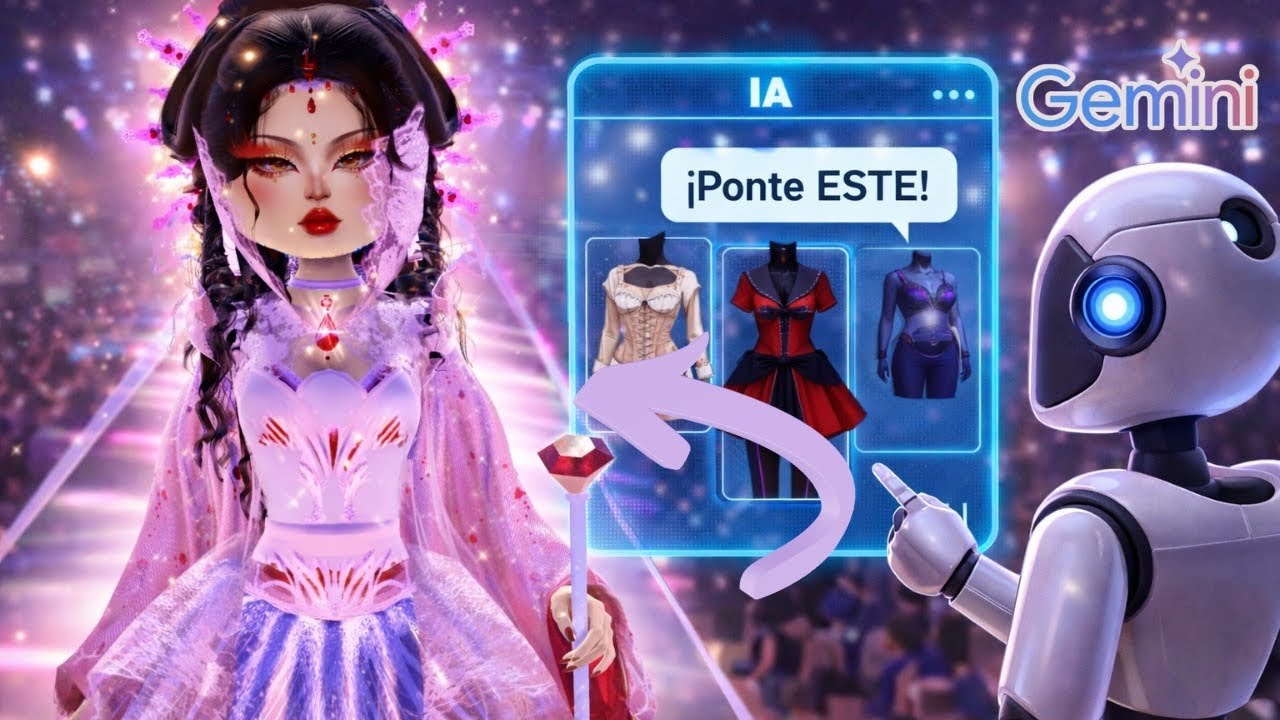 ¡GEMINI ELIGE mi OUTFIT en DRESS TO IMPRESS! 🤖✨