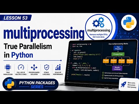 L53 | multiprocessing: True Parallelism in Python | Python Packages Series | Uplatz