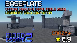[Roblox] Flood Escape 2 - Baseplate (First Legitimate Solo Completion)