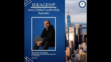 2025 Global Leadership Summit: Bernard Aceituno, Co-Founder, Stack AI on Generative AI