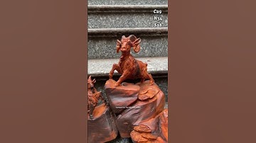 Tam dương khái thái gỗ trắc đỏ đen liền khối  #tượng_gỗ_trắc_thu_hiền #gỗ_trắc