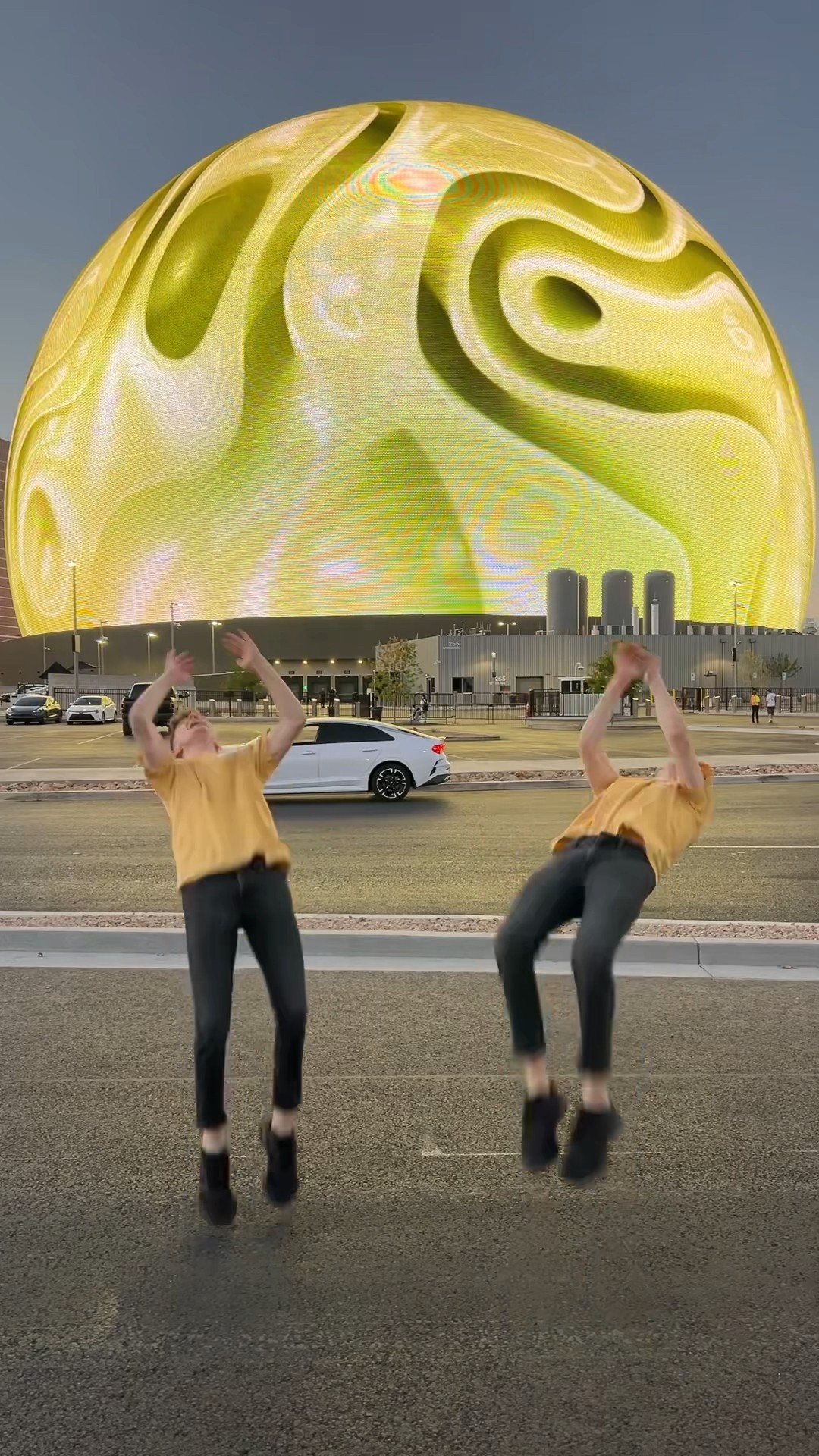 FLIP in front of The Sphere ? Las Vegas ? #shorts
