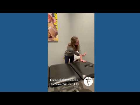 Thread the Needle for thoracic mobility
