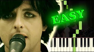 GREEN DAY - 21 GUNS - Easy Piano Tutorial chords