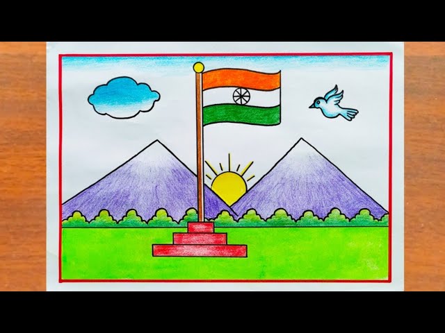 independence day drawing – India NCC