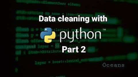 Data cleaning with Python part 2(jupiter notebook)