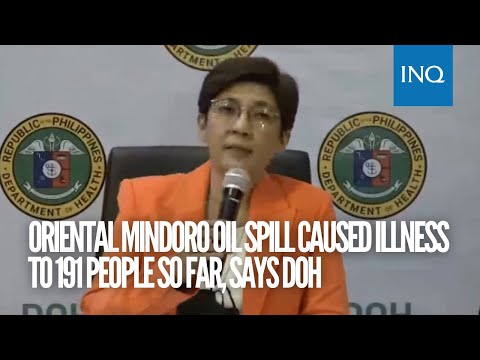 Oriental Mindoro oil spill caused illness to 191 people so far, says DOH