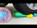 Crushing Crunchy & Soft Things by Car! - Floral Foam, Squishy, Eggs and More!