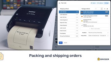 Packing and shipping orders in Bricqer