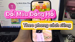 🏆 iPhone iOS 18: Instructions to Change Clock Color in Your Own Style! screenshot 1