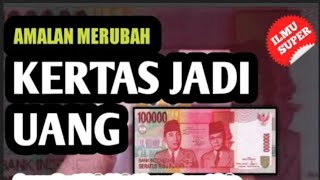 Ilmu Wali Doa Mustajab Merubah Kertas Menjadi Uang  Kitab Syumusul Anwar