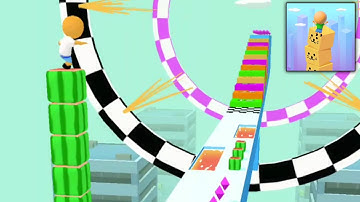 Cube Surfer Game All Levels 1-5 - Gameplay Walkthrough - Android, Ios