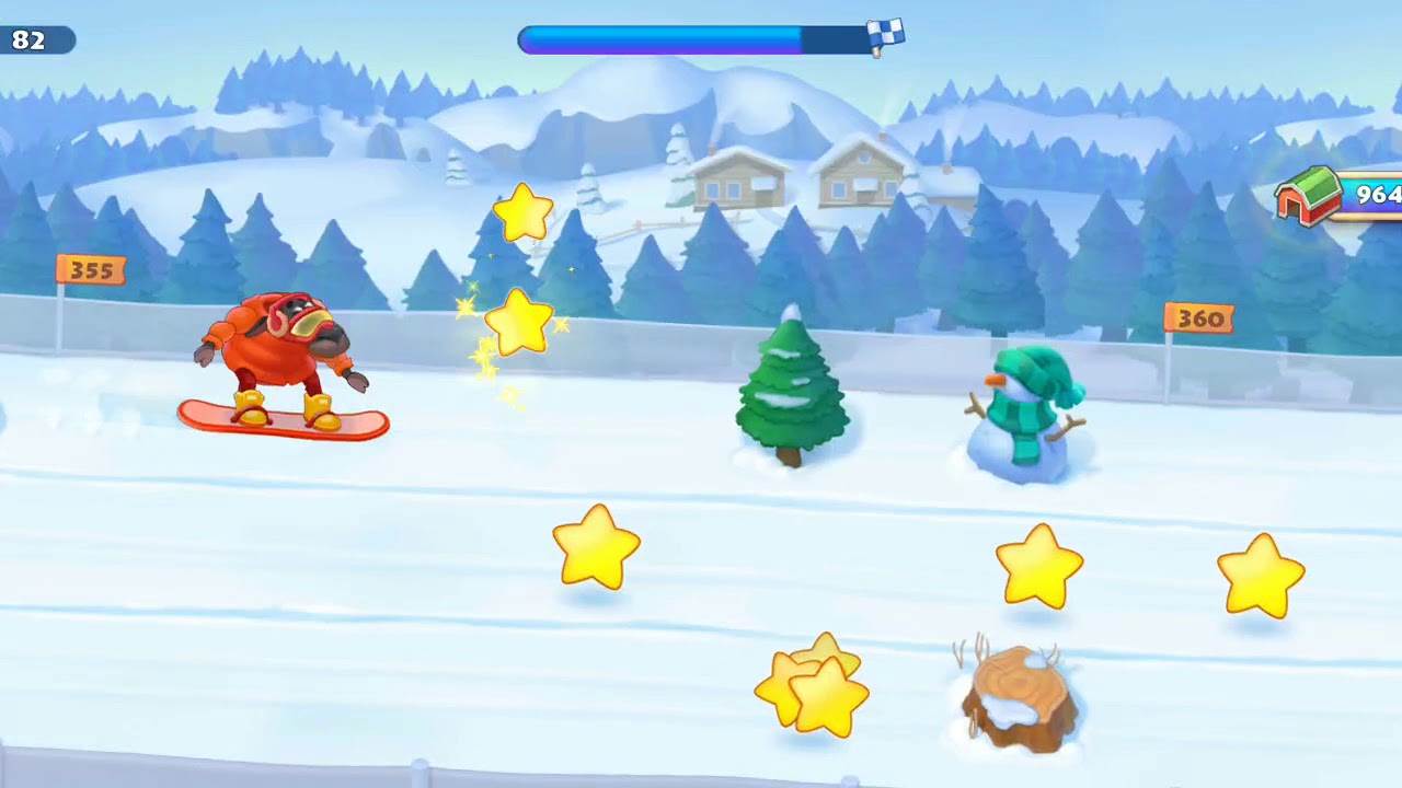 Snow ride event of township game YouTube