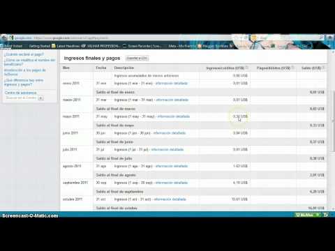 TUTORIAL como gane un cheque  con  ADSENSE  .