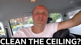 How to remove pen off car ceiling, interior upholstery (headliner)