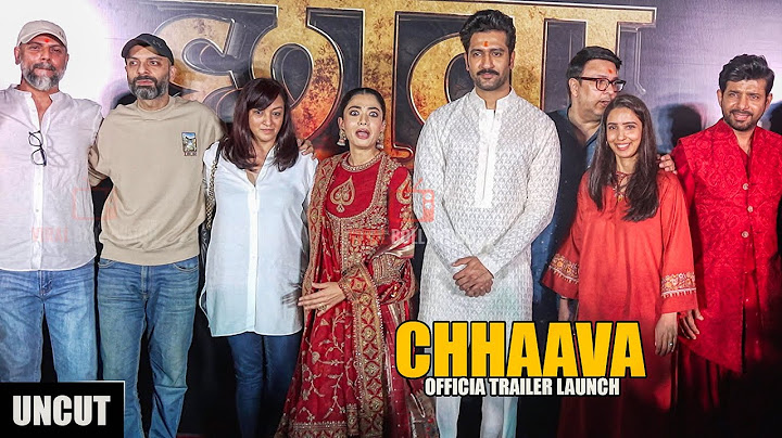 UNEDITED - Chhaava | Official Trailer Launch | Vicky Kaushal, Rashmika Mandanna | Laxman Utekar