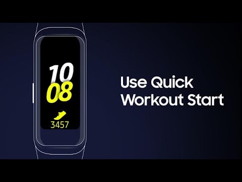 Galaxy Fit: How to start a workout session quickly | Samsung