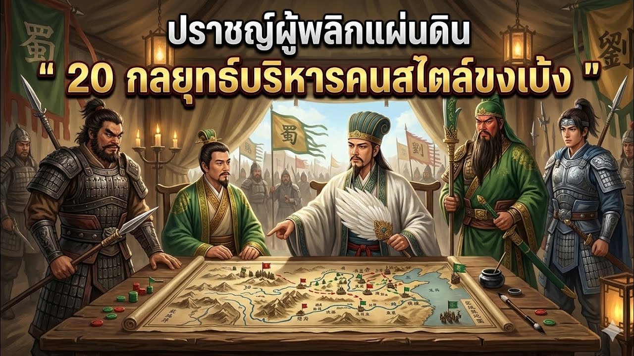 20 กลยุทธ์บริหารคนสไตล์ขงเบ้ง เรื่องราวจากสามก๊ก