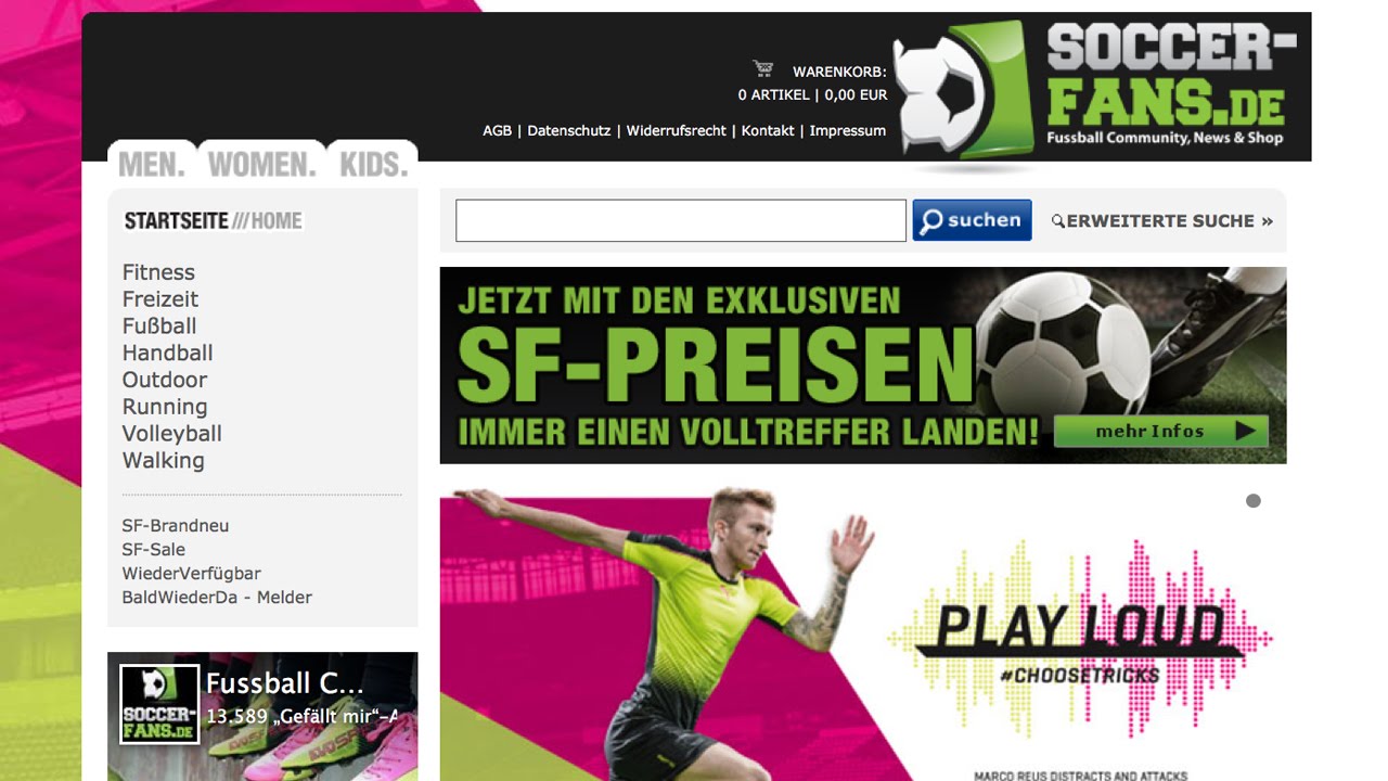 SOCCER FANS Gutschein einlösen auf Gutscheine.de YouTube