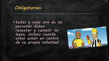 ¿Cuáles son las 4 características de la ley?