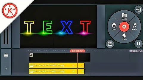 How to make a LIGHT TEXT in Kinemaster | Best Kinemaster Tutorials | Sahoo Technical