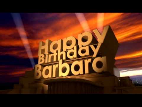 Happy Birthday Barbara