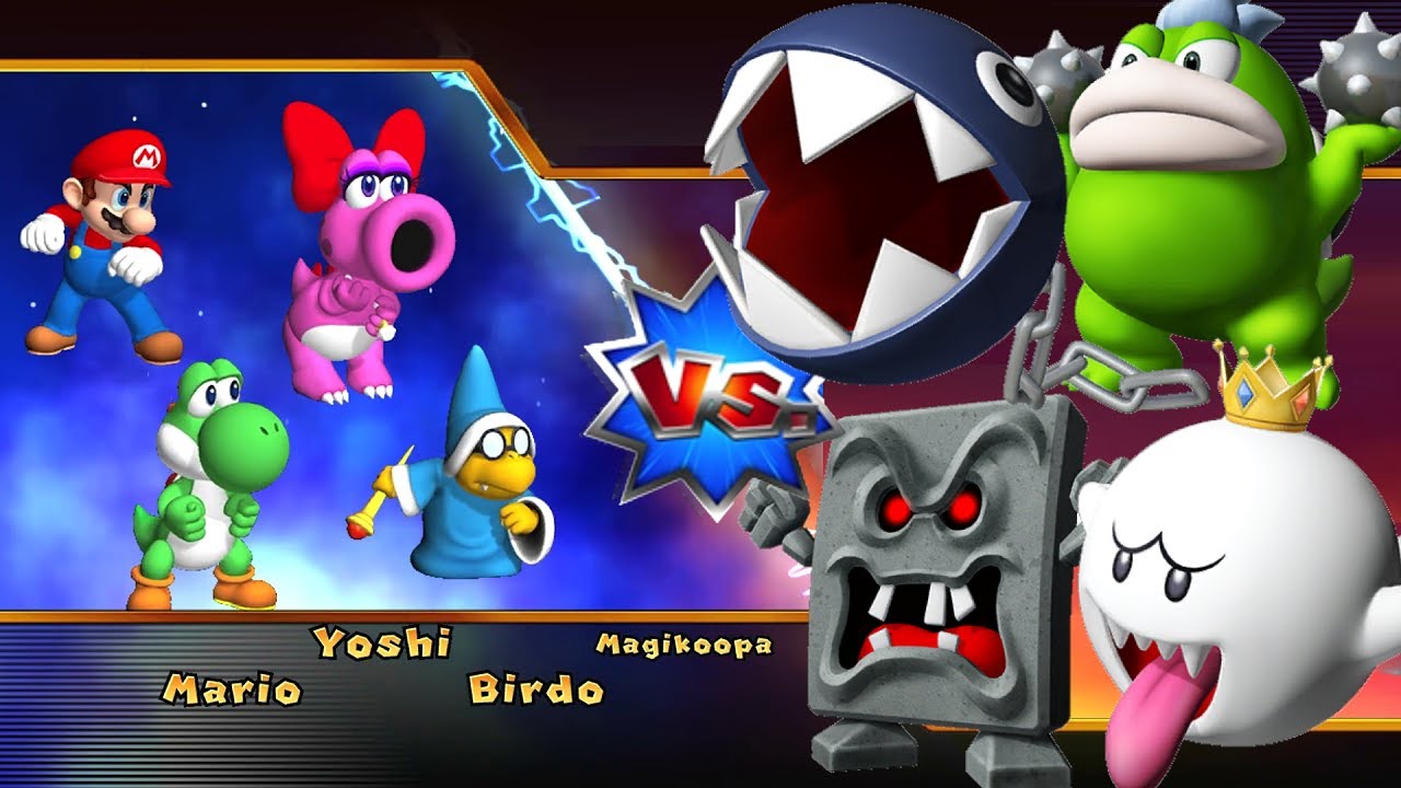 Mario Party 9 - Boss Rush - Kamek vs Mario vs Yoshi vs Birdo (Master CPU)