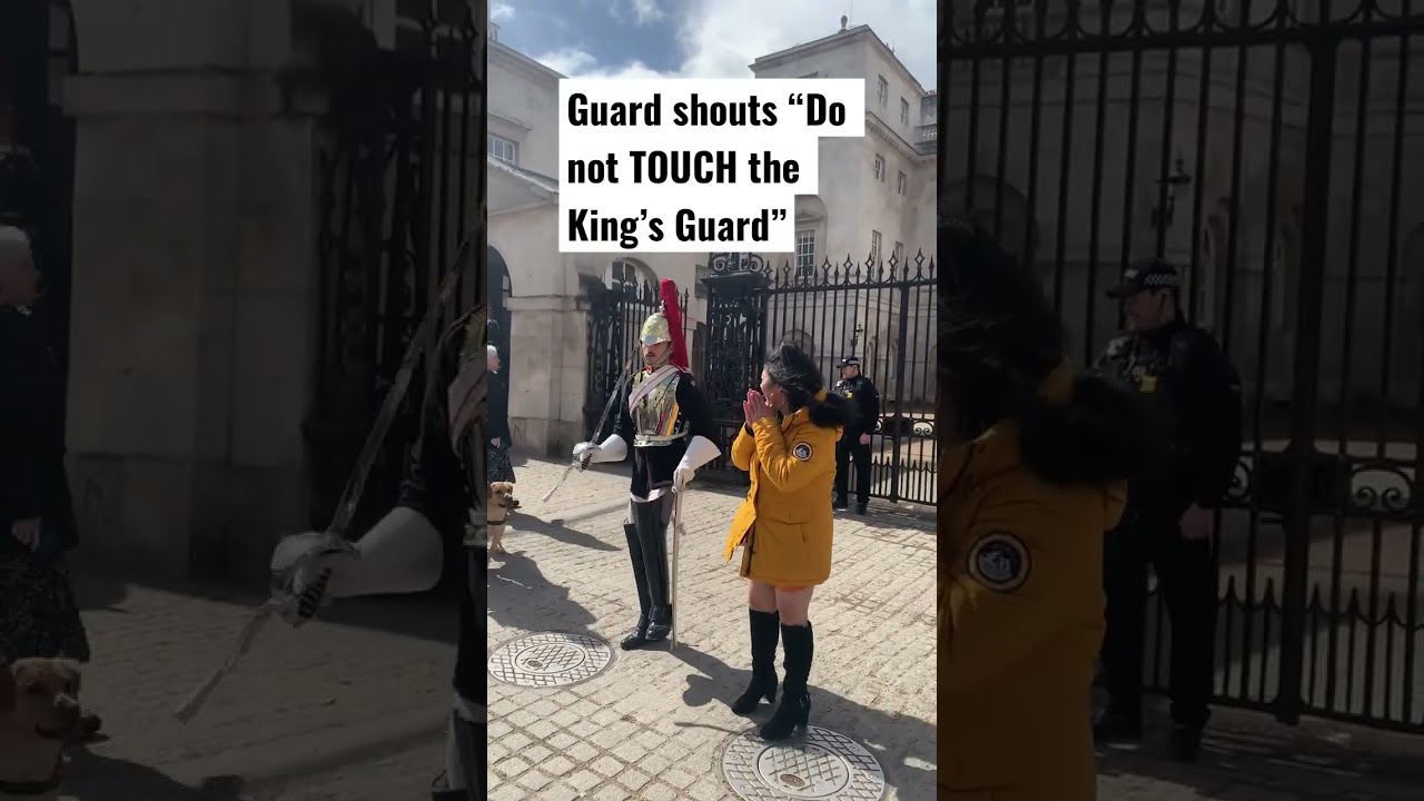 Guard Shouts Do Not TOUCH The King S Shorts
