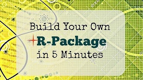 Create an R Package in 5 minutes using RStudio 3.3.1+