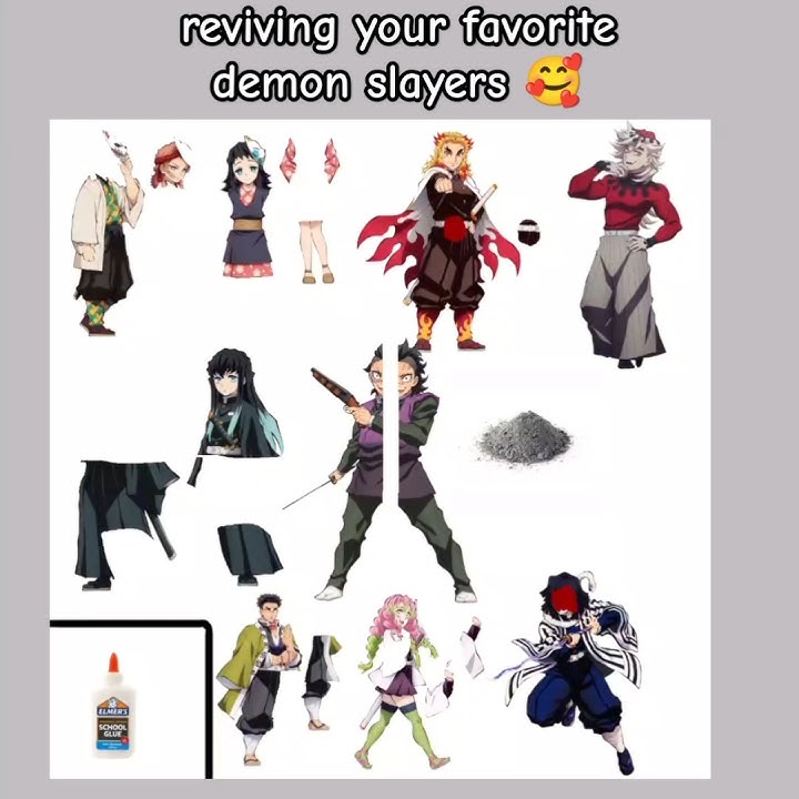 reviving all your favorite demon slayer characters 🥰 #demonslayer #kimetsunoyaiba #kny #anime #funny