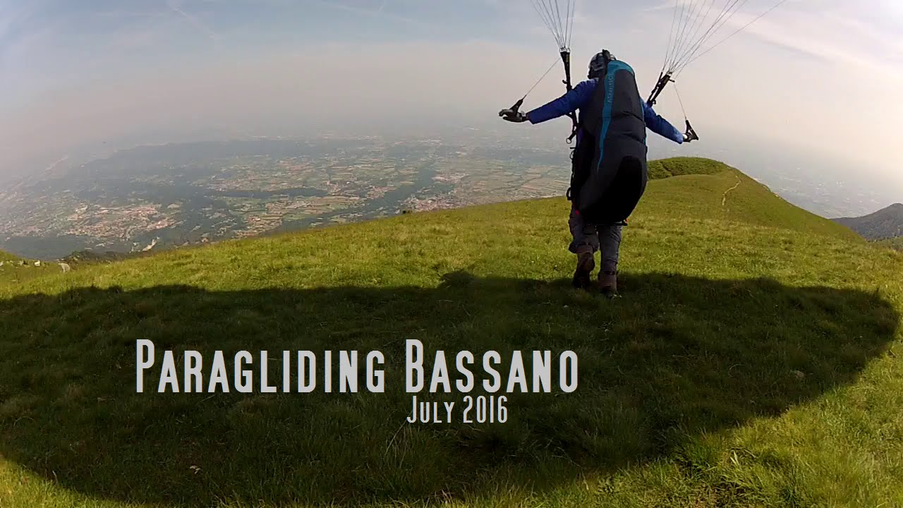 Paragliding Bassano del Grappa (Italy) July 2016 Gleitschirmfliegen