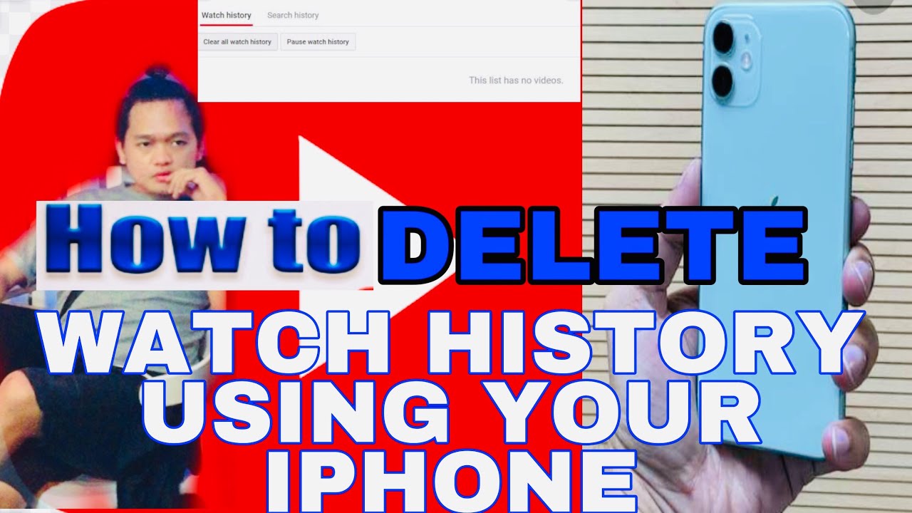 HOW TO DELETE WATCH HISTORY ON YOUTUBE USING IPHONE TAGALOG TUTORIAL