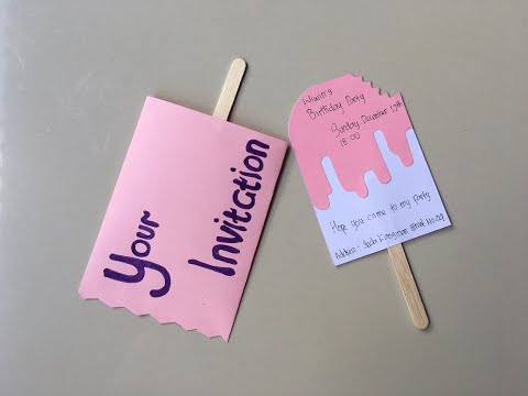 Tutorial cara membuat kartu undangan ulang tahun dari kertas karton