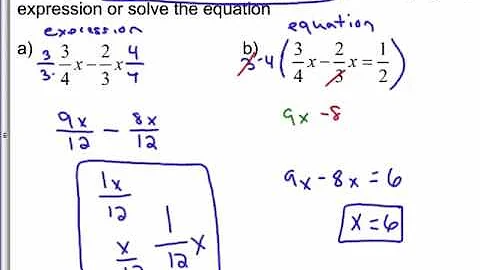 Senior Algebra 7.6a Solving Equations with Rational Expressions