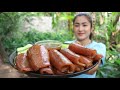 How To Cook Tasty Pork Skin / Pork Skin Recipe / Prepare By Countryside Life TV