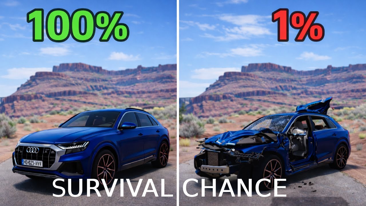 Realistic Survival Chance Crashes #2 | BeamNG.drive