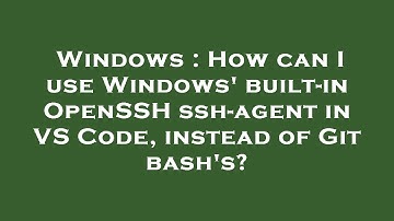 Windows : How can I use Windows