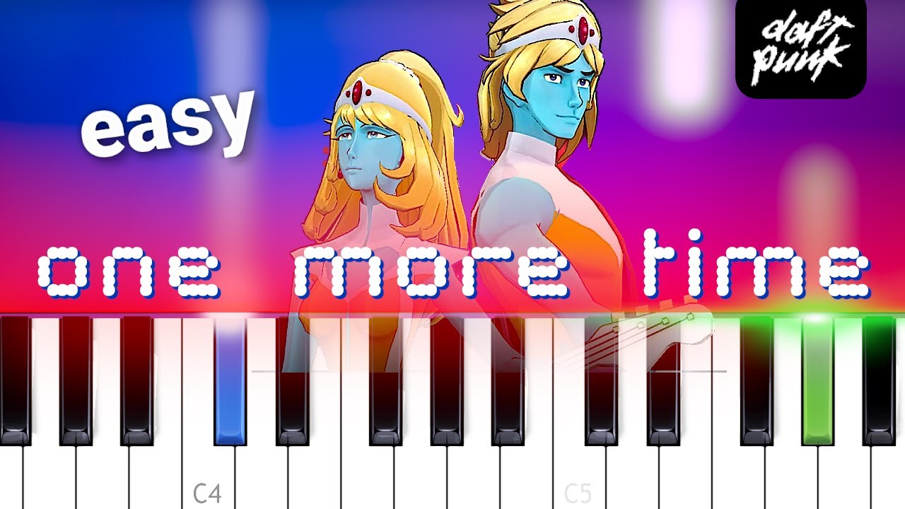 Daft Punk - One More Time |  EASY PIANO TUTORIAL