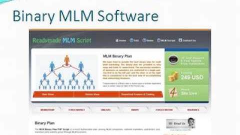 MLM Binary Plan Script, Binary Plan MLM Software, Binary MLM Software, MLM Binary Software