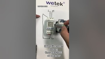 Cách đấu timer TM929AK Sinotimer với Khởi động từ