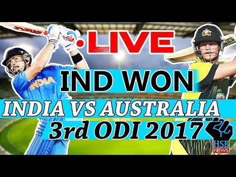 Live Match India vs Australia 3rd odi , IND vs AUS,India won by 5 Wkts