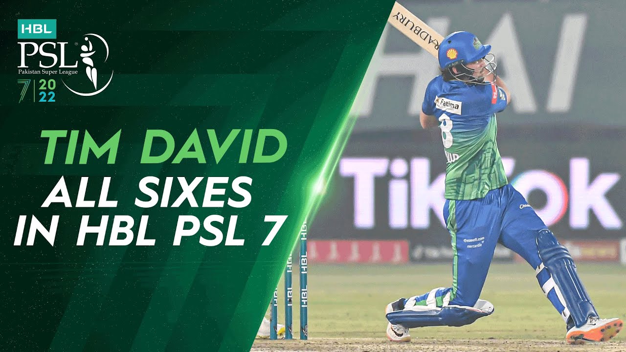 Tim David All Sixes In HBL PSL 7 ML2T