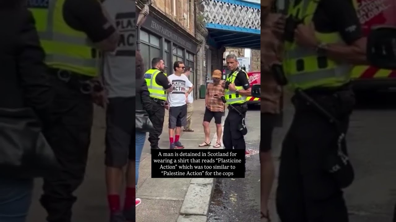 A Man Is Detained For Wearing Shirt That S Too Similar To Palestine Action Gaza Shorts