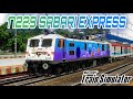 🔴MSTS🚂17229 SABARI EXPRESS WITH LHB RUN || WAP 7 MONSOON WEATHER JOURNEY SPEED ACTION💥#train #shorts