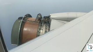 Plane Engine Falls Apart Over The Ocean | Avoiding Storm