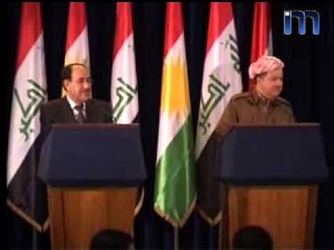 مؤتمر صحفي نوري المالكي و مسعود البرزاني