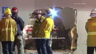 Car vs Mortuary / Long Beach   RAW FOOTAGE