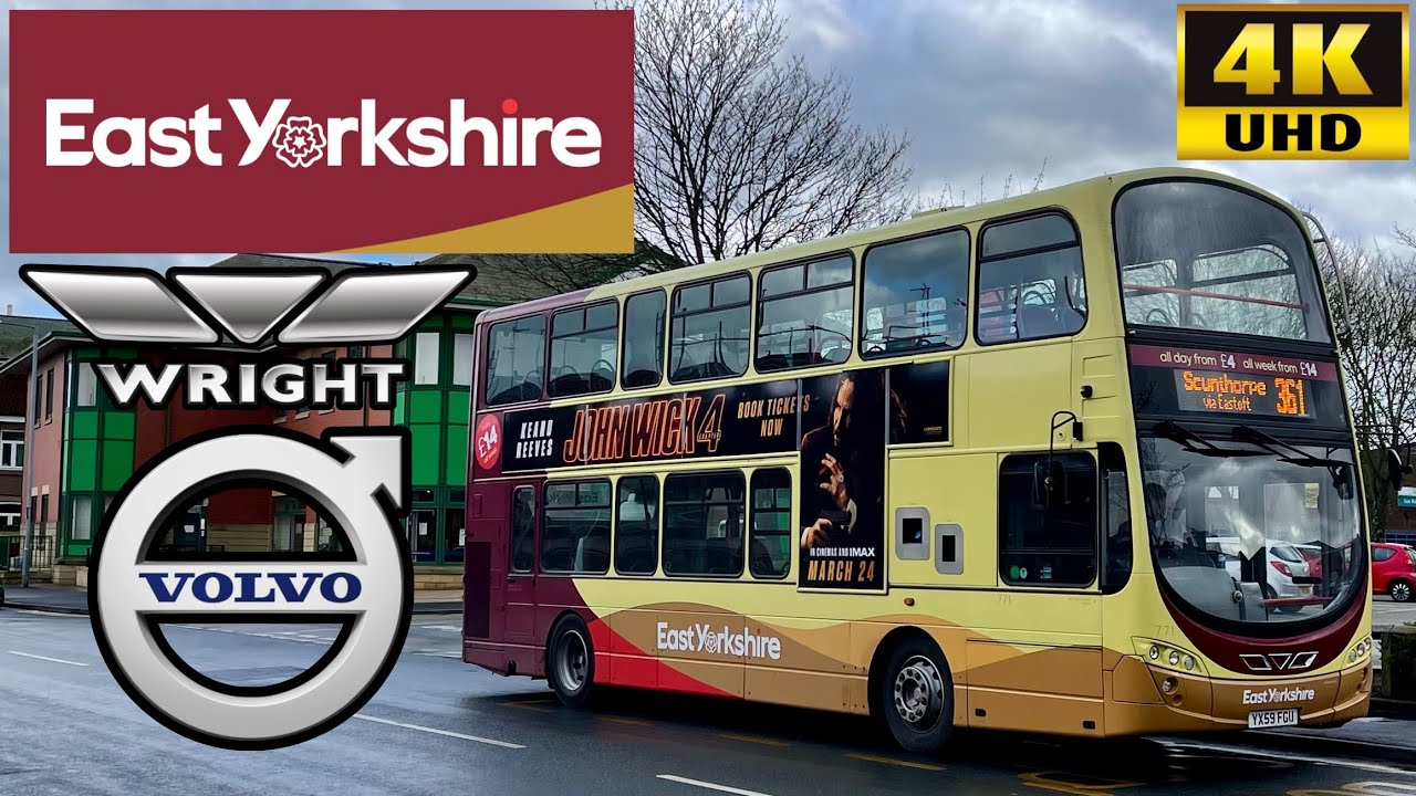 [East Yorkshire: 361 Goole to Scunthorpe via Ousefleet & Eastoft] Wright Eclipse Gemini2 Volvo B9TL