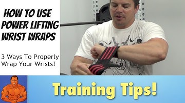 How To Use Powerlifting Wrist Wraps To Support Your Wrists.