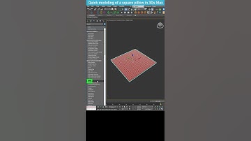 How to Quickly Model a Square Pillow in 3ds Max #shorts #3dsmax #modeling #pillow